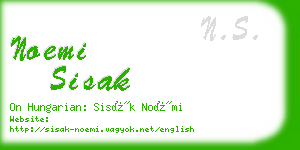 noemi sisak business card